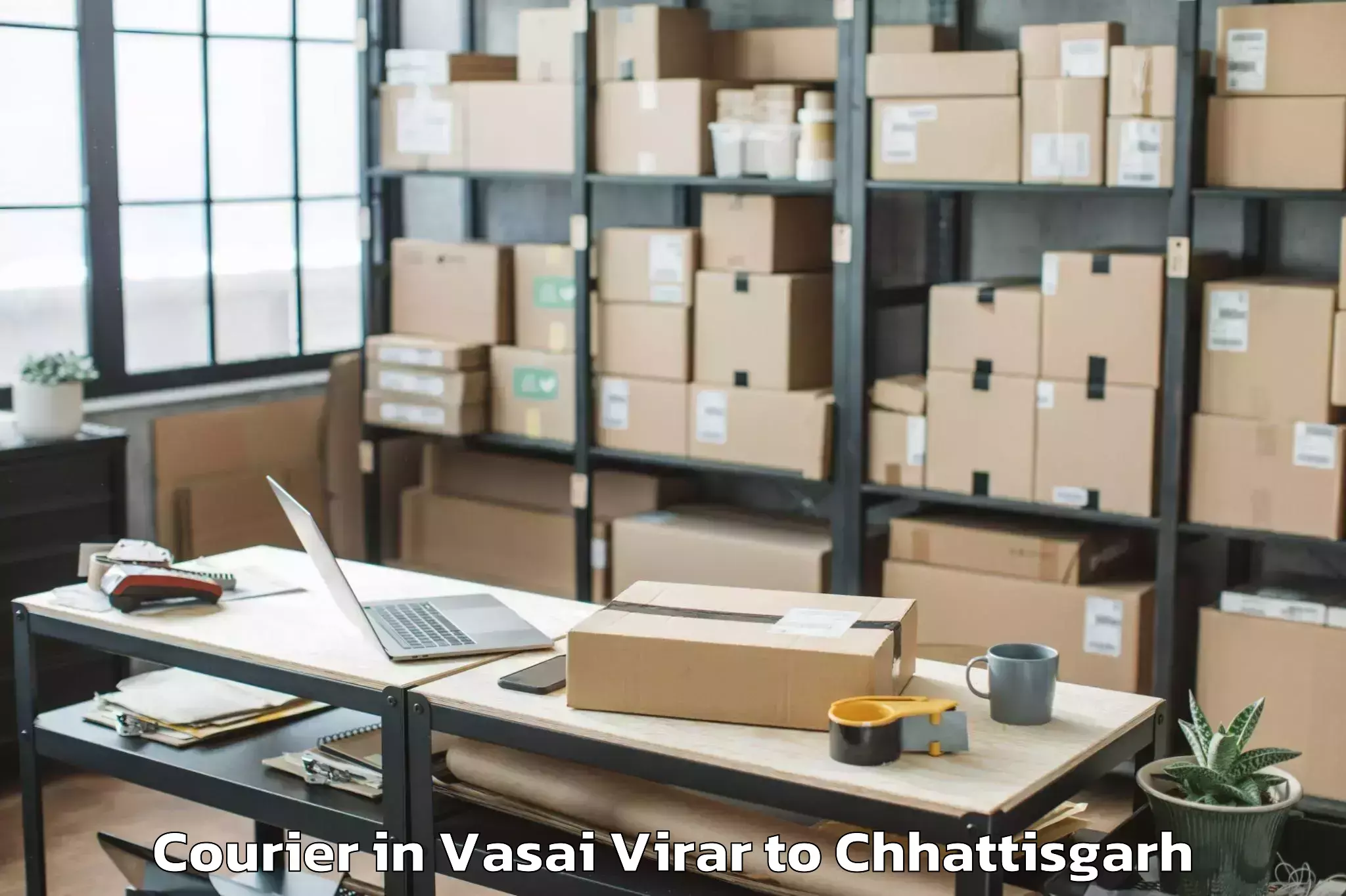 Easy Vasai Virar to Mainpur Courier Booking